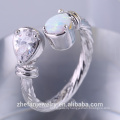 Saudi arabia opal wedding ring wholesale price in thailand 925 sterling silver